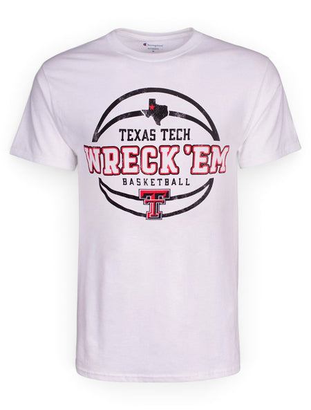 Texas Tech Red Raiders Wreck 'Em Basketball T-Shirt – Front view