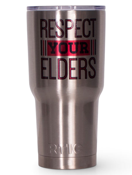 Texas Tech Respect Your Elders Alumni RTIC 30oz Tumbler – Front view