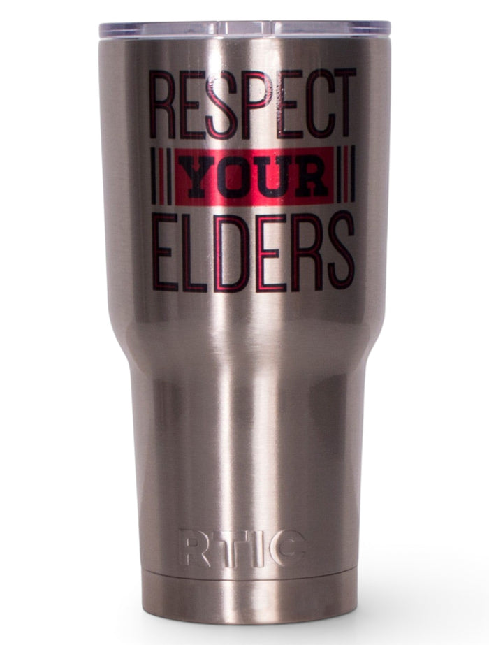 Texas Tech Respect Your Elders Alumni RTIC 30oz Tumbler – Front view