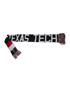 Texas Tech Reversible Baker Red, Black & White Scarf – Detail