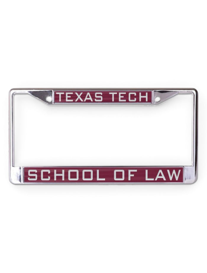 Texas Tech School of Law License Plate Frame – Front view