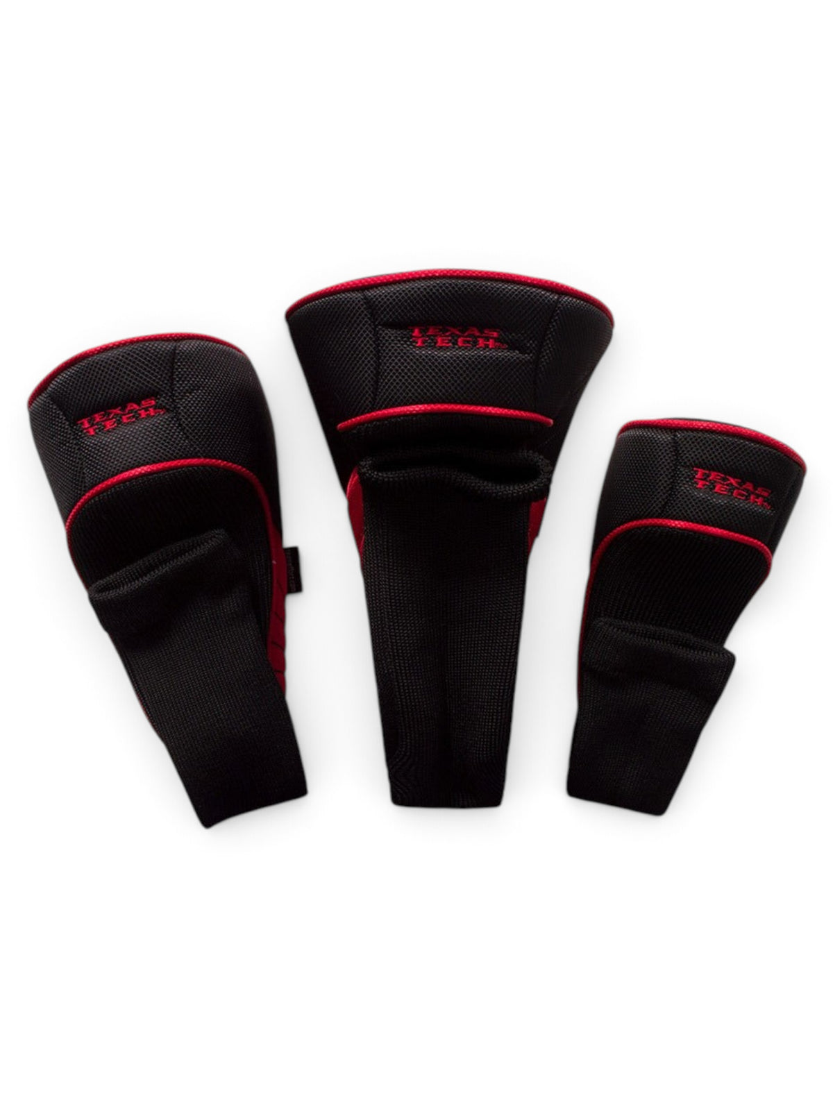 Texas Tech Set of Three Black Headcovers – Back view