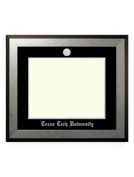 Texas Tech Silver Medallion Honors Silver Diploma Frame U2 – Front view