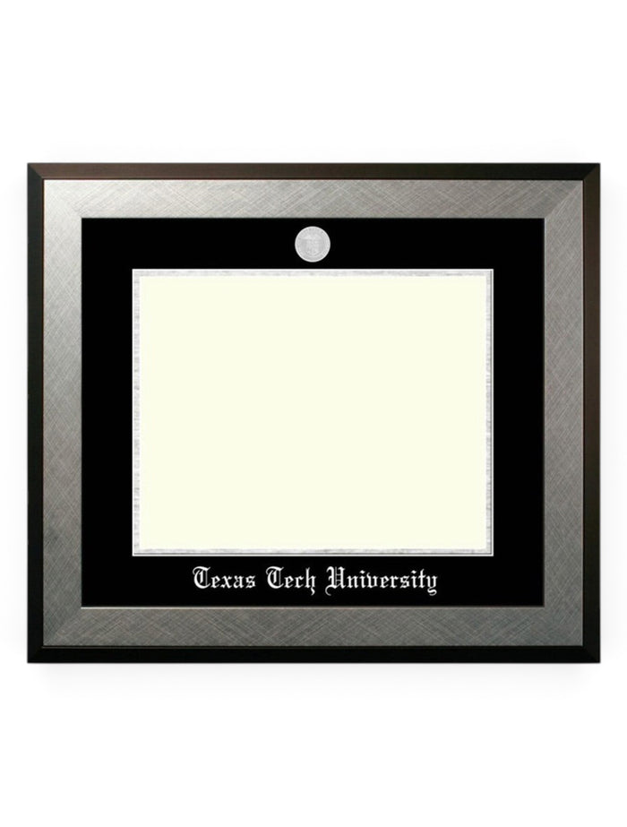 Texas Tech Silver Medallion Honors Silver Diploma Frame U2 – Front view