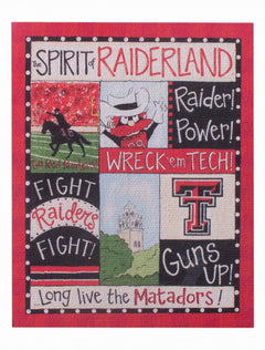 Texas Tech Spirit of Raiderland Magnet – Front view