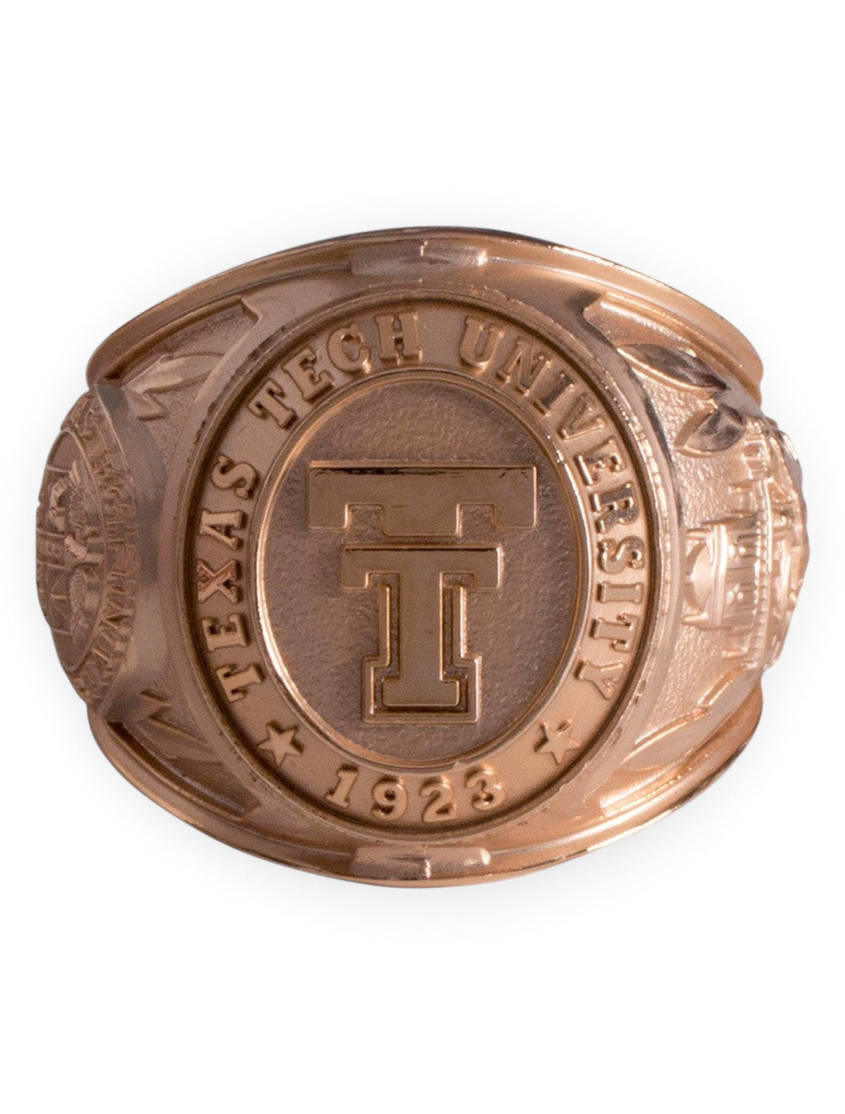 Texas Tech "Strive For Honor" Alumni Ring Paperweight – Detail