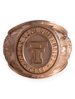 Texas Tech "Strive For Honor" Alumni Ring Paperweight – Detail