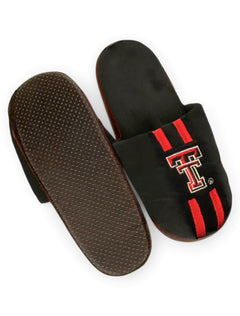 Texas Tech "Team Stripe" YOUTH Slippers – Front view