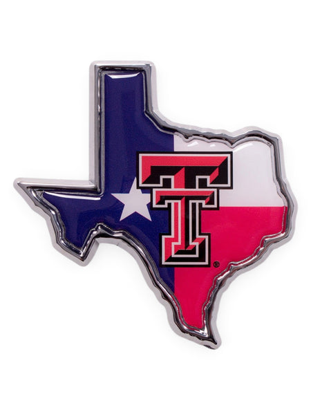 Texas Tech Texas Flag and Double T Emblem – Front view