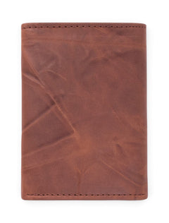 Texas Tech Tri-Fold Leather Wallet – Back view