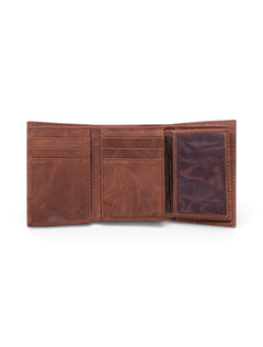 Texas Tech Tri-Fold Leather Wallet – Image 4 view