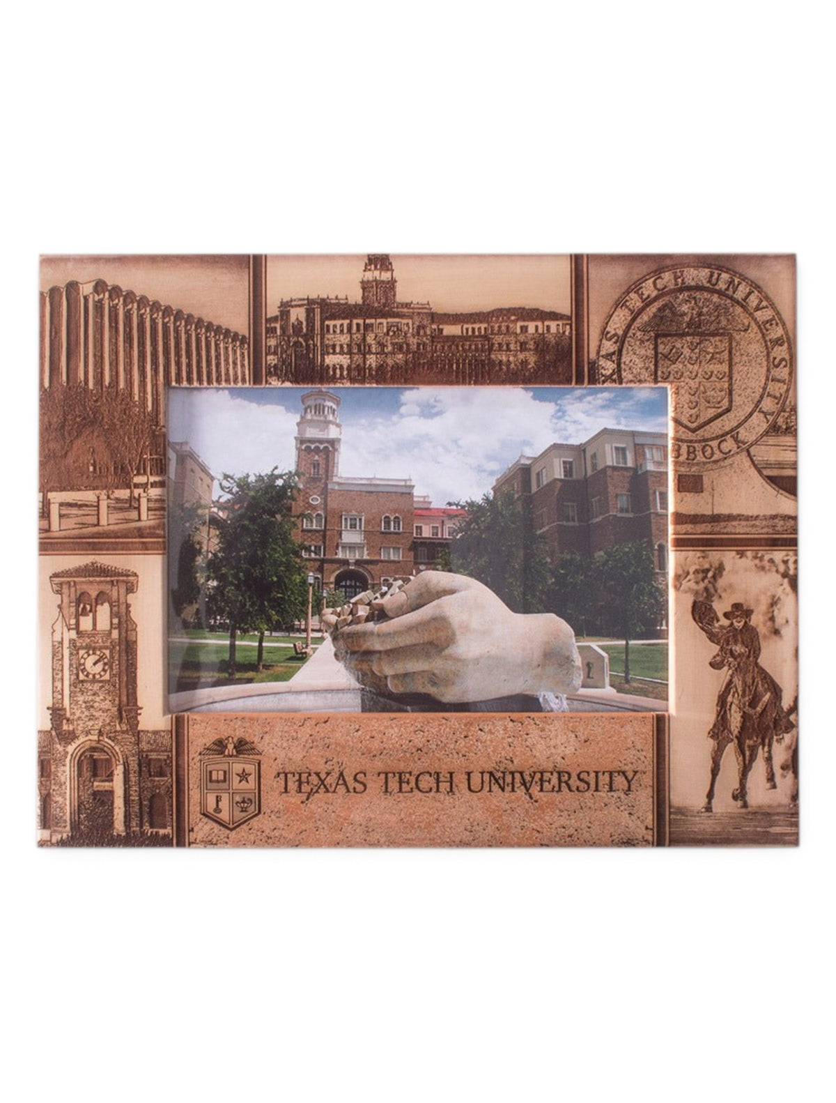 Texas Tech University Campus Wood Frame – Front view