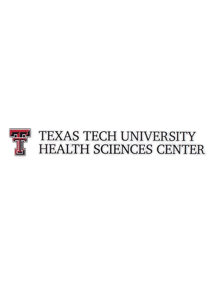 Texas Tech University Health Science Center Decal – Front view