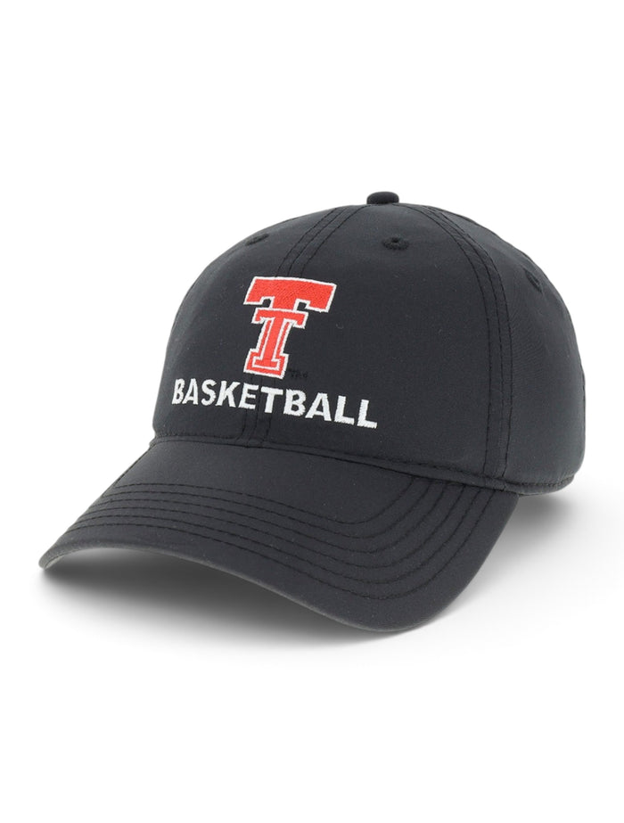 Texas Tech Vault Double T Basketball Cool Fit Adjustable Cap – Front view