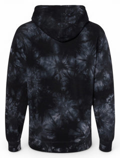 Texas Tech Vertical Arch Tie Dye Hood – Back view