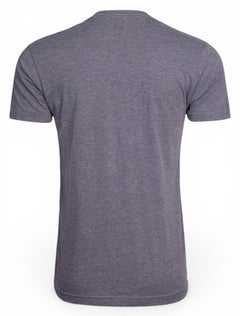 Texas Tech Vintage Red Raiders Script on Bars Grey T-Shirt – Back view