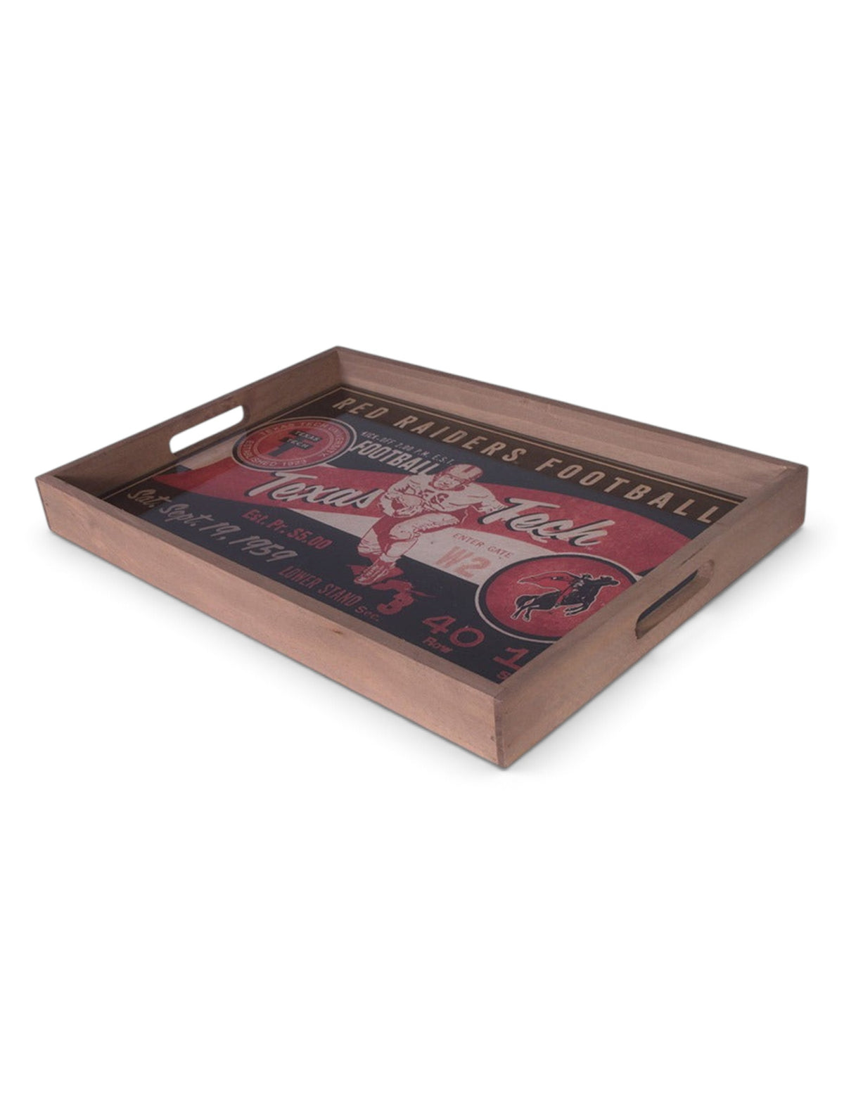 Texas Tech Vintage Serving Tray – Front view