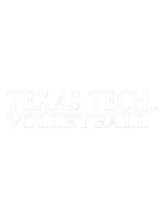 Texas Tech Volleyball White Decal – Front view
