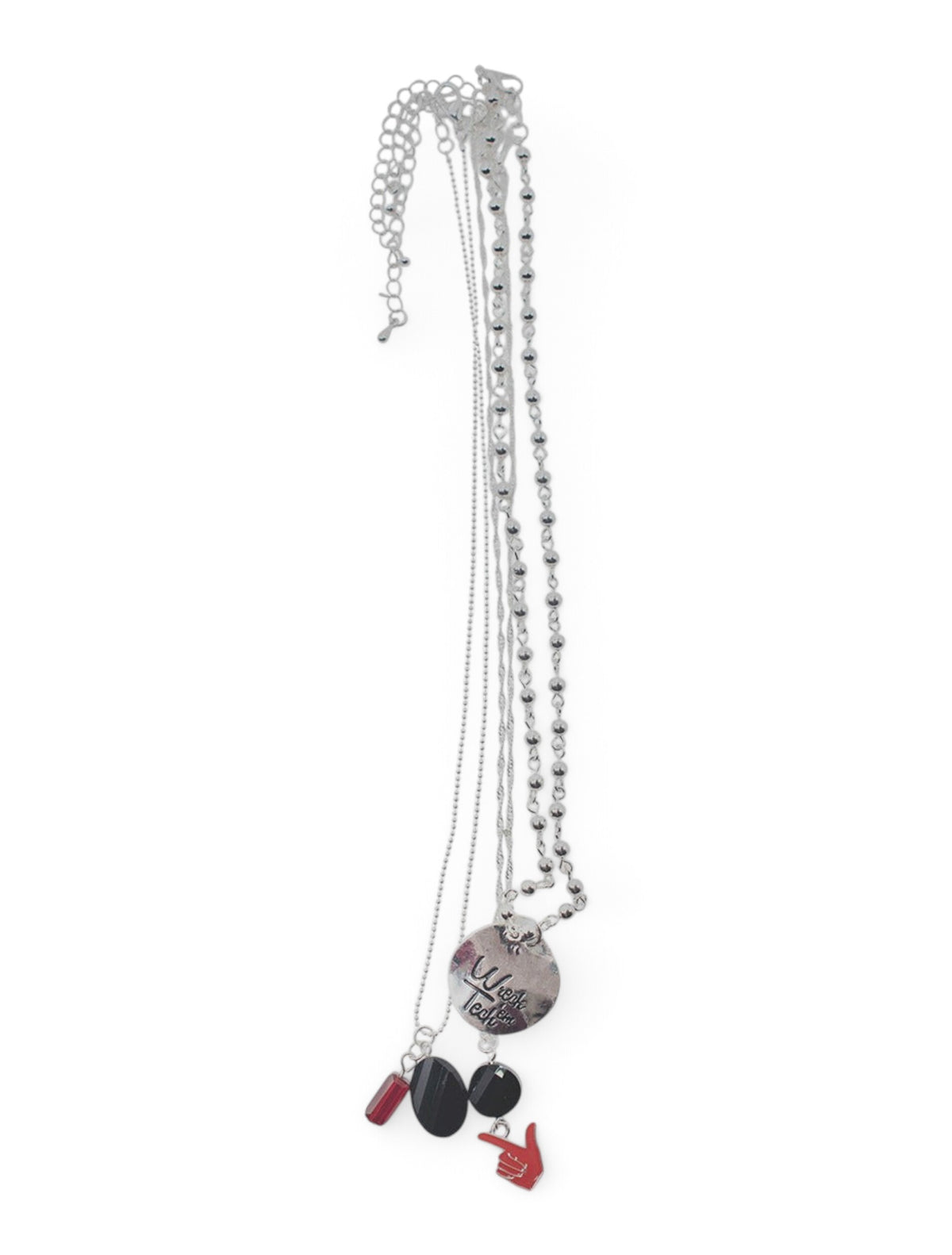 Texas Tech Wreck 'Em Tech and Guns Up Charm Necklace set of 3 – Front view
