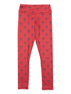 Texas Tech Zoozatz Double T Leggings – Front view