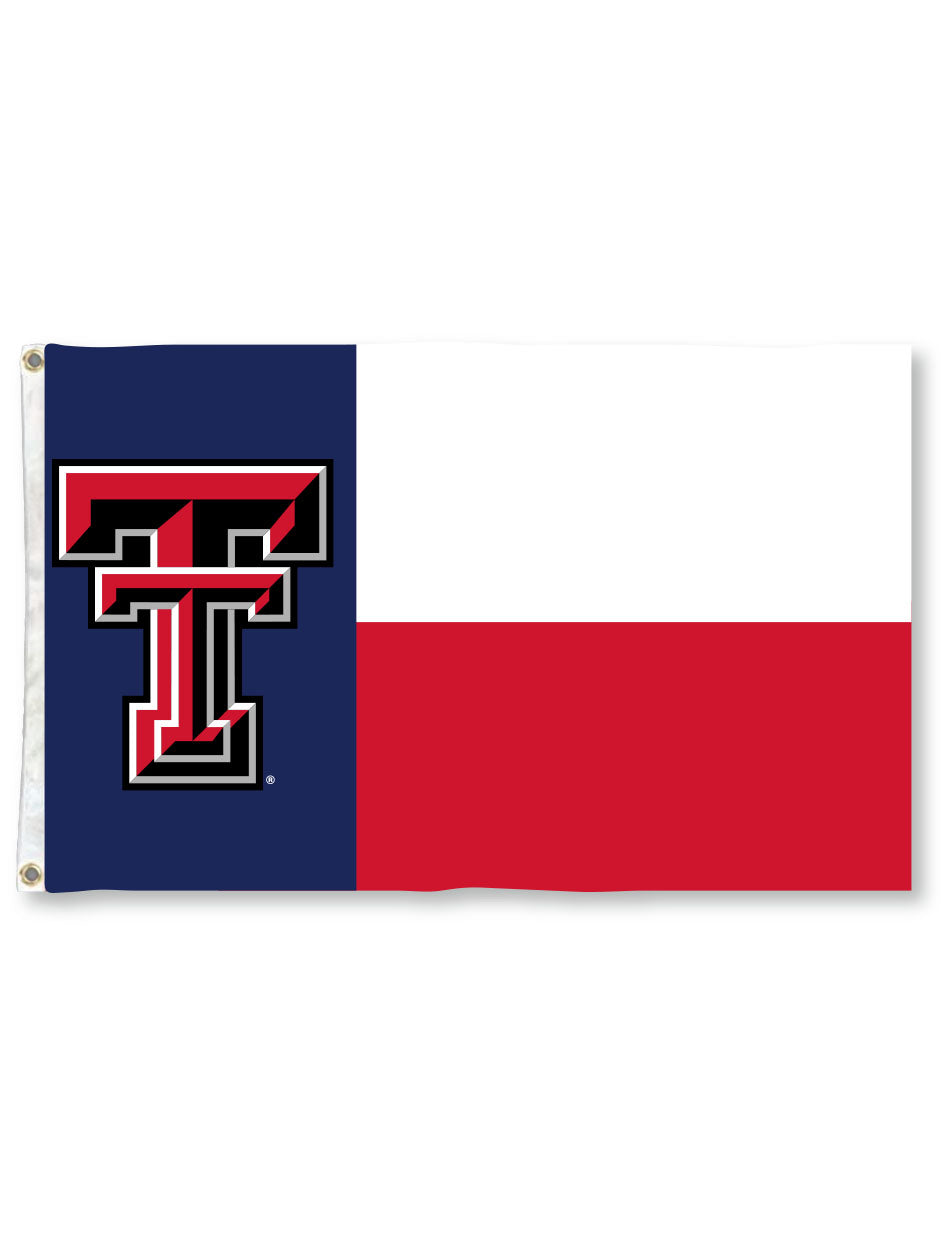 Texas Tech "Texas Flag" 3'x5' Premium Deluxe Flag