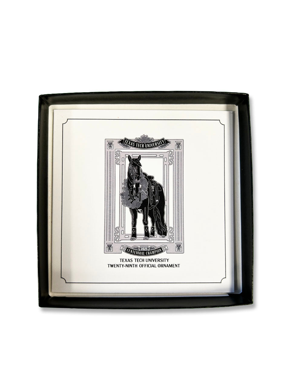 Texas Tech 2025 "Centennial Champion"  Official Presidential Ornament