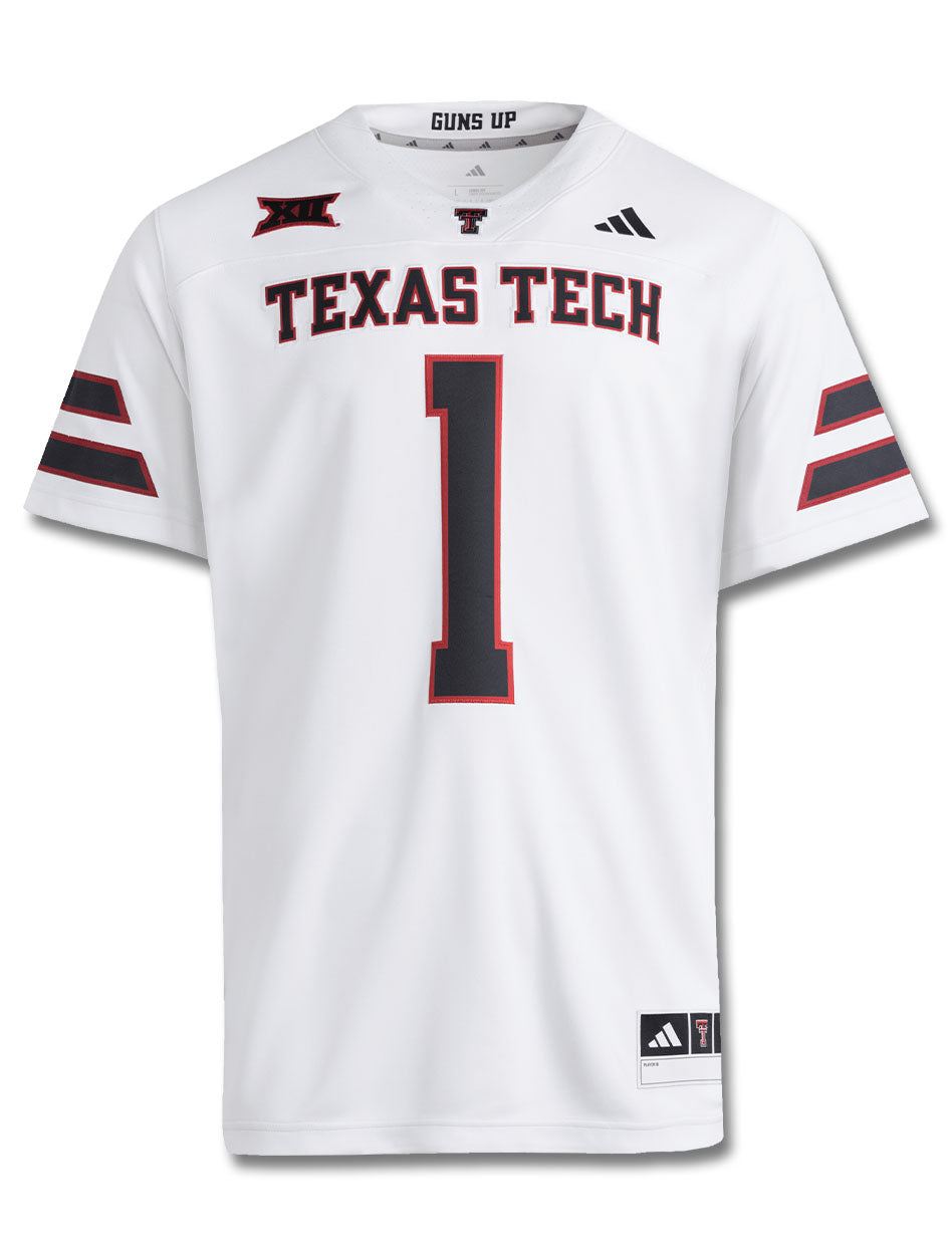 Adidas Texas Tech #1 Premium Jersey – Red Raider Outfitter