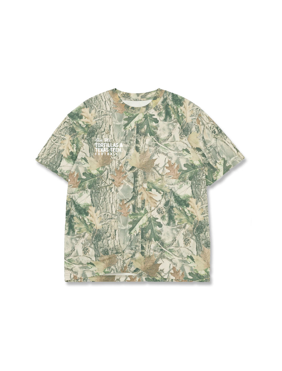Texas Tech "Give Me Tortillas" YOUTH Camo Short Sleeve T-Shirt