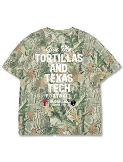 Texas Tech "Give Me Tortillas" Washed Camo Short Sleeve T-Shirt