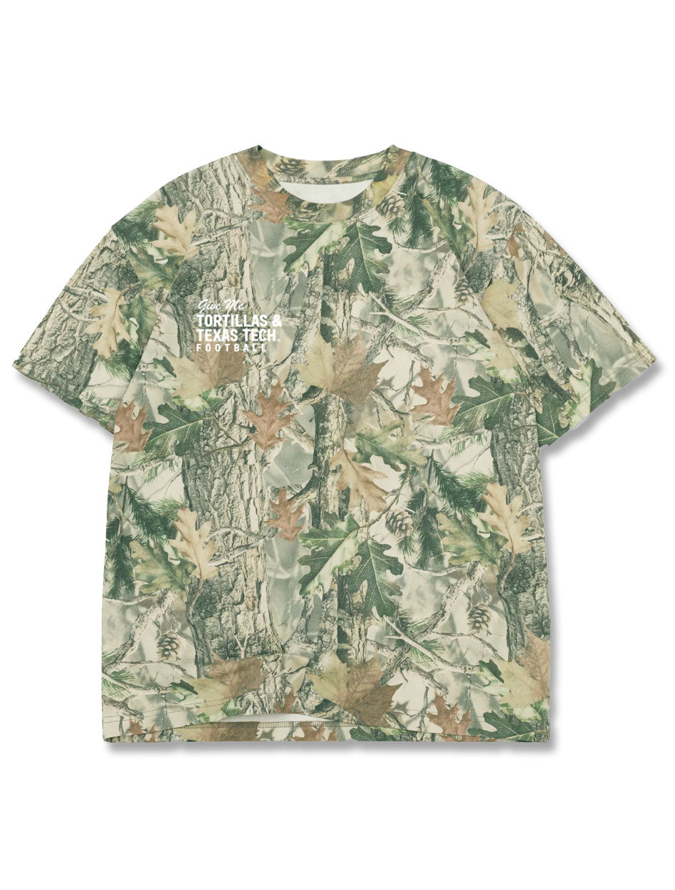 Texas Tech "Give Me Tortillas" Washed Camo Short Sleeve T-Shirt