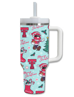 Texas Tech "Christmas" 2.0 40 oz Tumbler with Straw