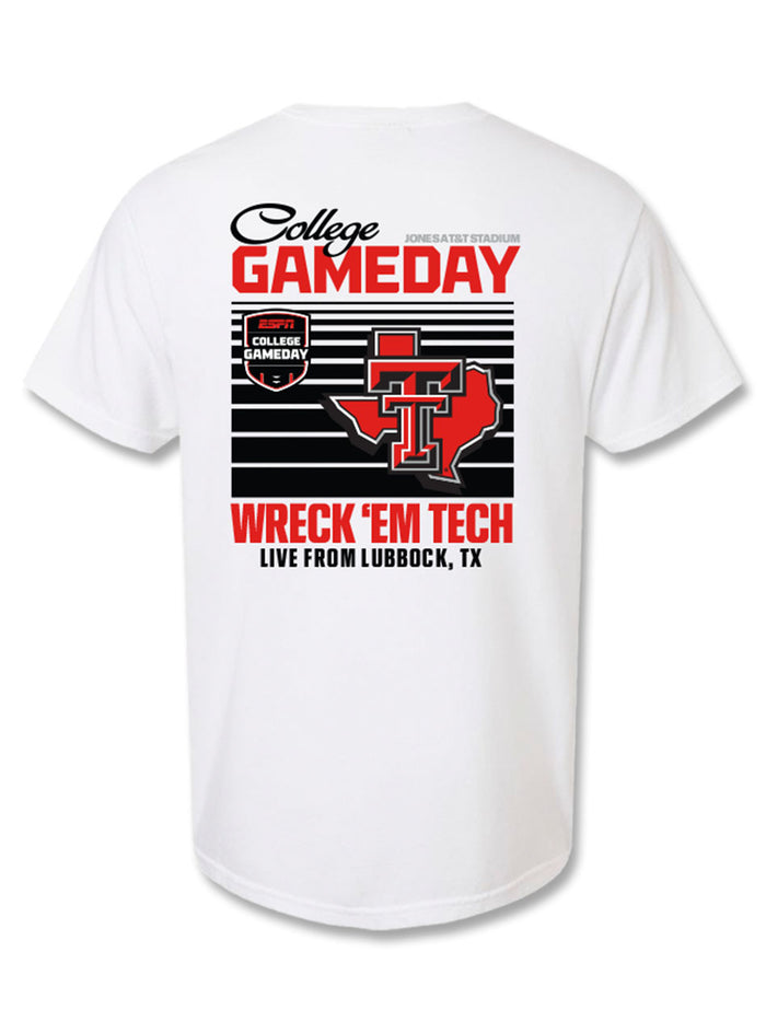 Texas Tech Official ESPN College Gameday "Wreck'Em Live" White T-Shirt