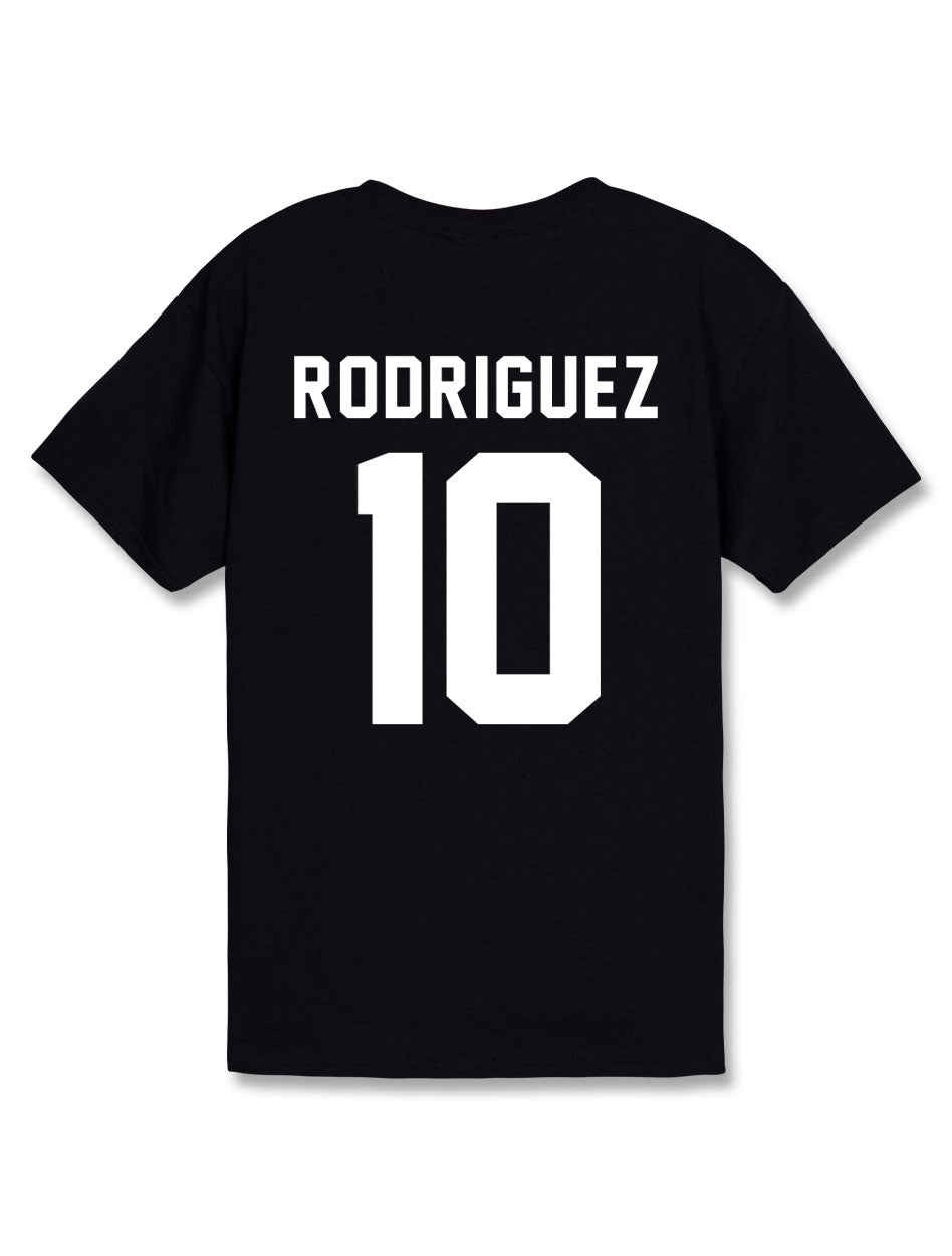 Texas Tech Official Football NIL "Fear the Stache" Jacob Rodriguez YOUTH Short Sleeve T-Shirt