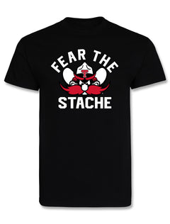 Texas Tech Official Football NIL "Fear the Stache" Jacob Rodriguez Short Sleeve T-Shirt