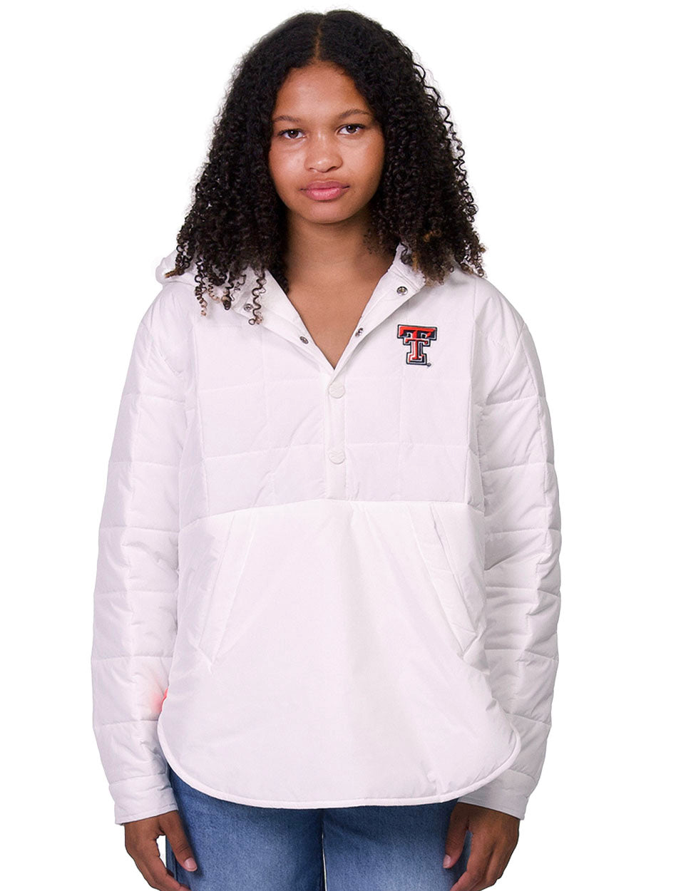 Lusso Texas Tech "Gwyn" Puffer Pullover