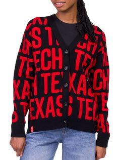 Lusso Texas Tech "Shea" Letter Sweater