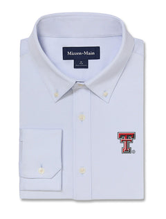 Mizzen +Main Texas Tech Double T "Ellis" Solid Oxford  LS Dress Shirt