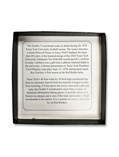 Texas Tech 2024 "Double T Scoreboard" Official Presidential Ornament