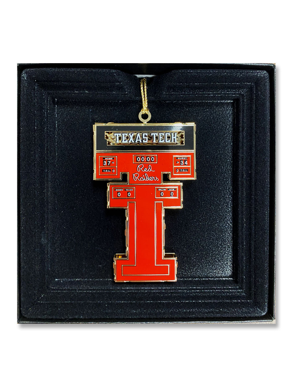 Texas Tech 2024 "Double T Scoreboard" Official Presidential Ornament