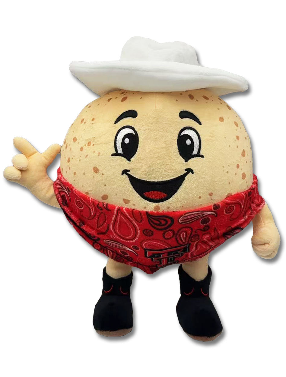 Texas Tech "El Tortillo" Guns Up Tortilla Plush
