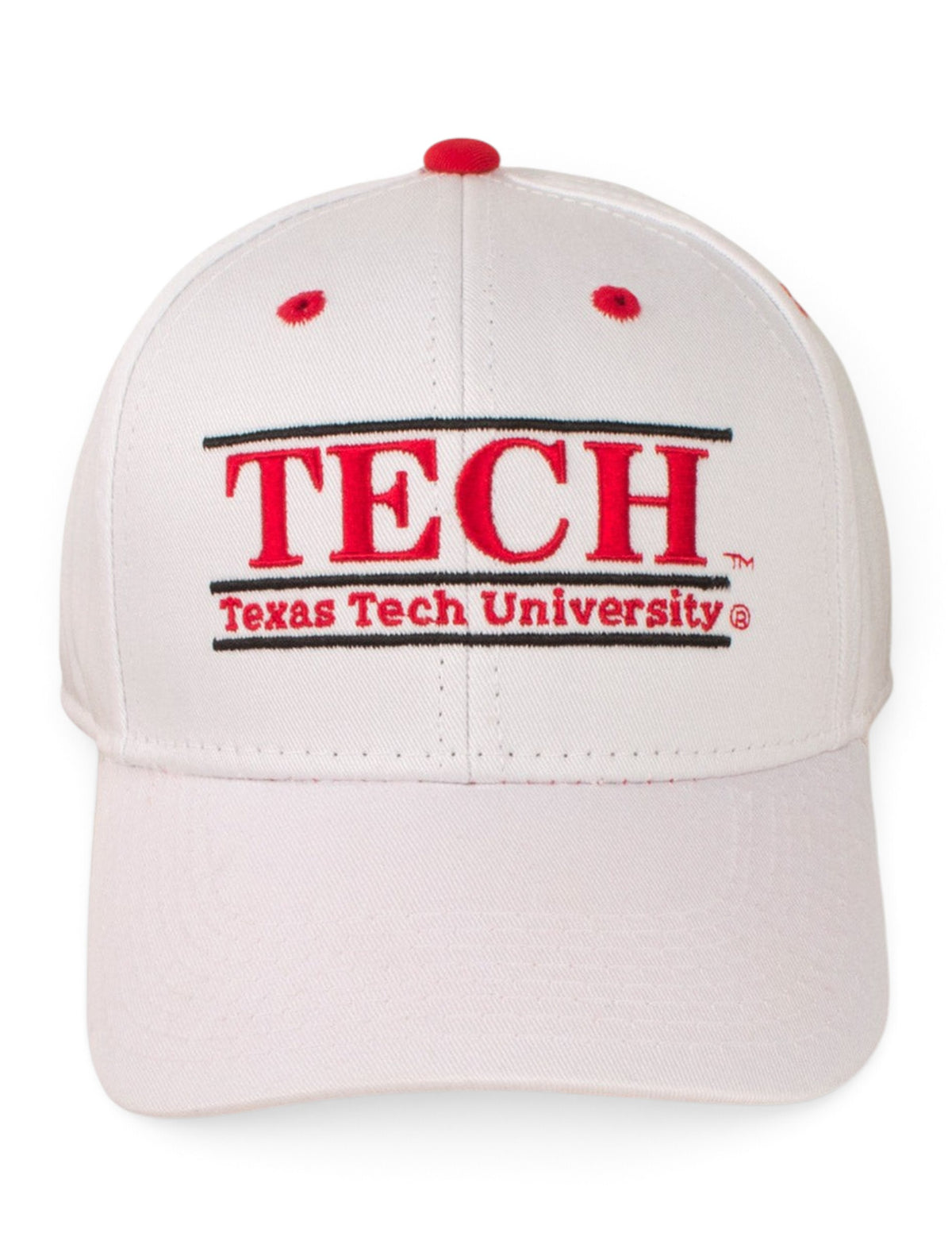 The Game Tech Bar on White Snapback Cap – Back view
