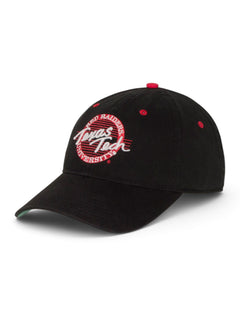 The Game Texas Tech Scripted Circle Adjustable Cap – Black front view