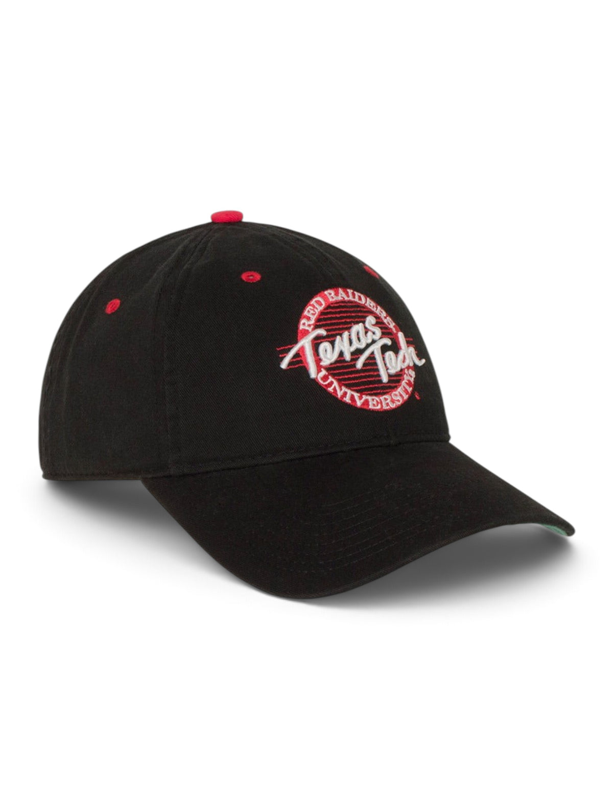 The Game Texas Tech Scripted Circle Adjustable Cap – Black side view