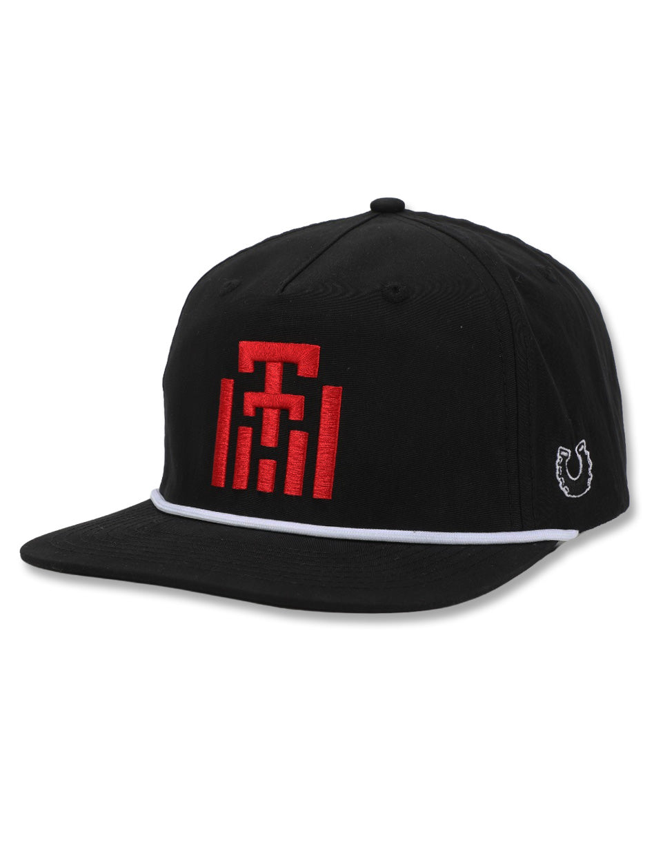 Texas Tech Dark Horse "100 Year Lines" Black Vintage Snapback Cap
