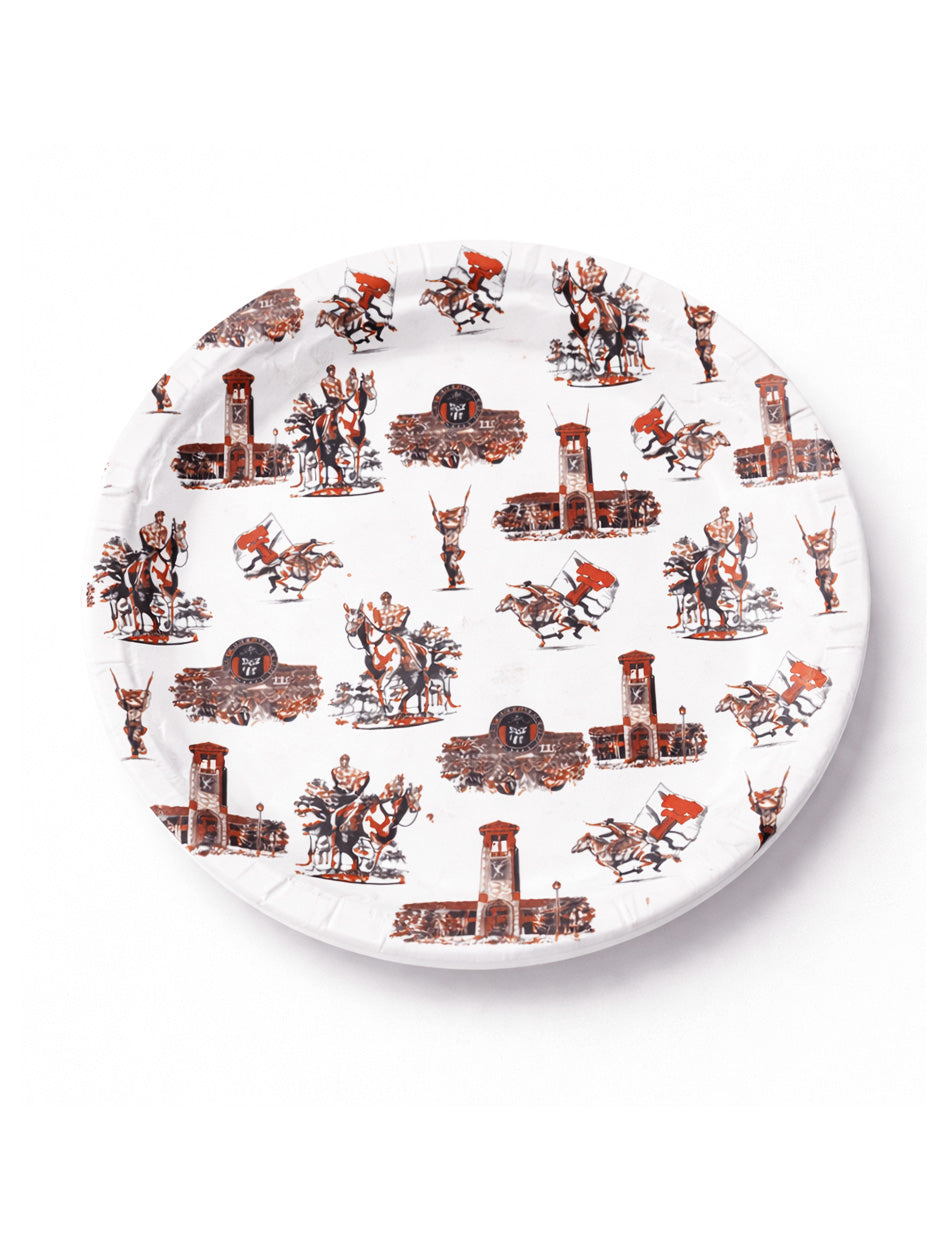 Texas Tech "Toile" 9" 20 Pack Paper Plates