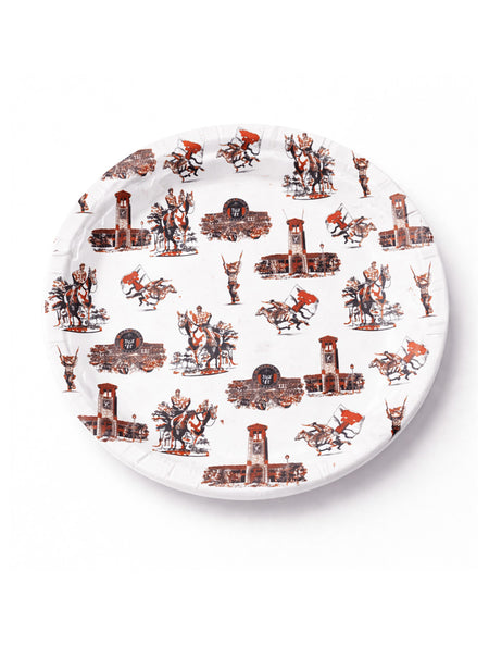 Texas Tech "Toile" 9" 20 Pack Paper Plates