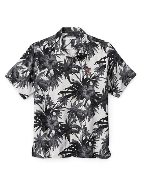 Tommy Bahama Texas Tech "Sport Harbor Island Hibiscus" Silk Camp Button Down – Front view