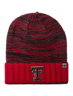 Top of the World Texas Tech Double T "Oblique" YOUTH Knit Beanie – Front view