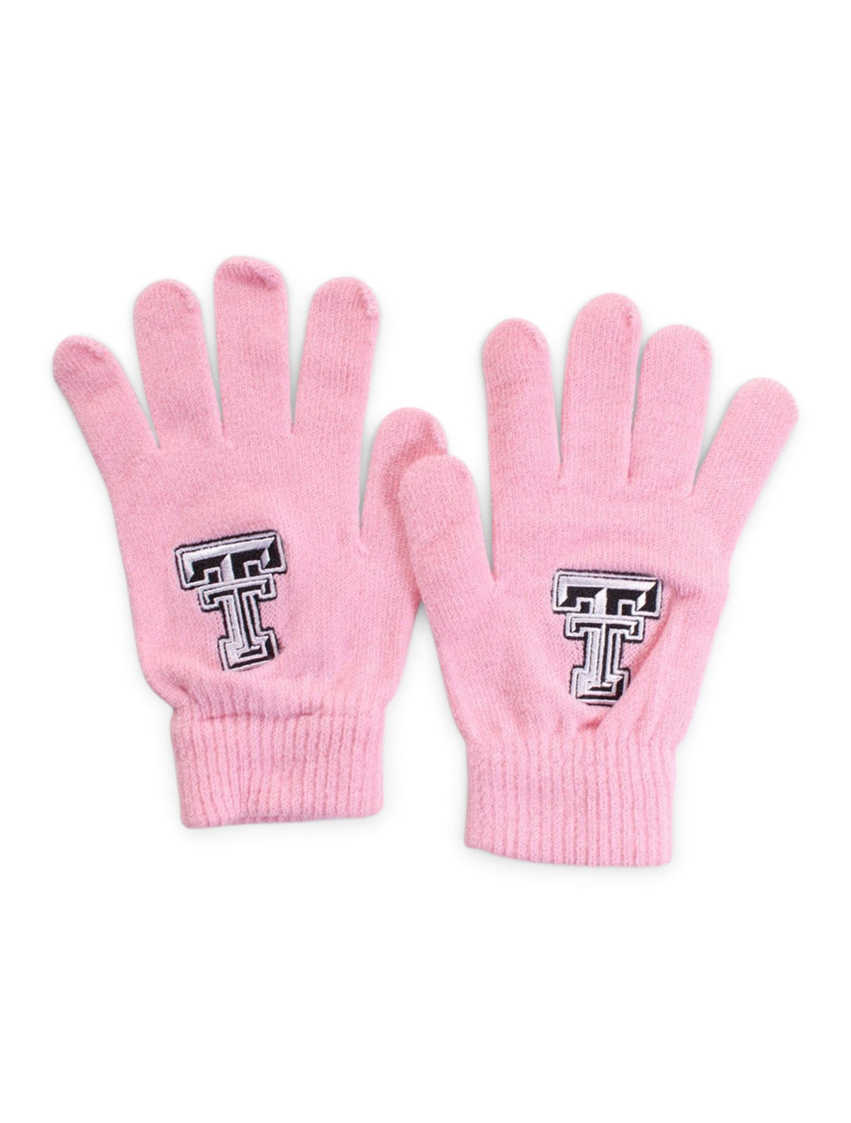 Top of the World Texas Tech Double T on Pink Gloves – Front view