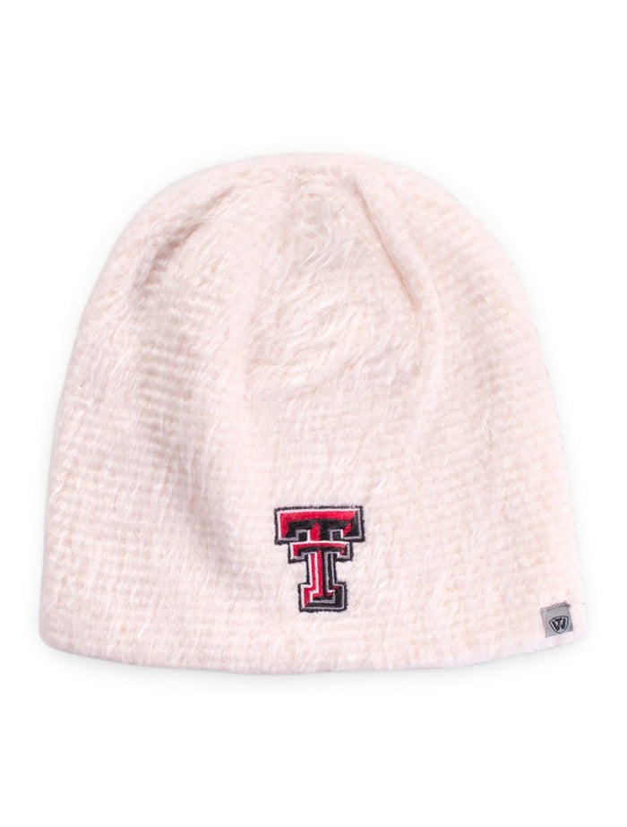 Top of the World Texas Tech Fluffy Monster YOUTH Beanie – Front view